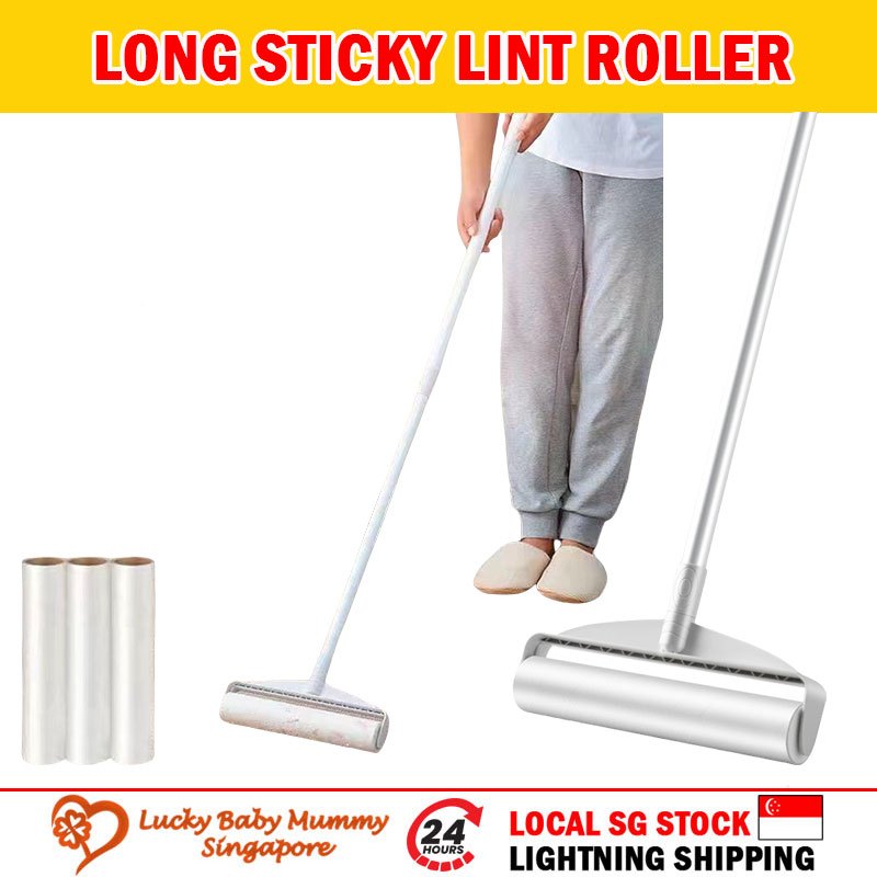 19cm/24cm Long Sticky Lint Roller Mop Lint Remover Lint Roller Standing ...