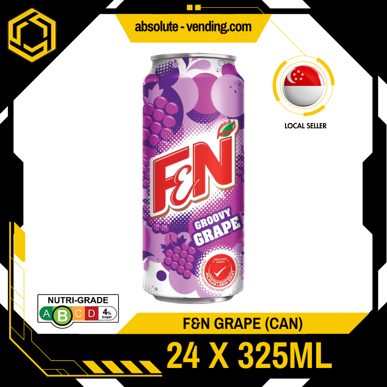F&N Grape 325ML X 24 (CAN) | Shopee Singapore