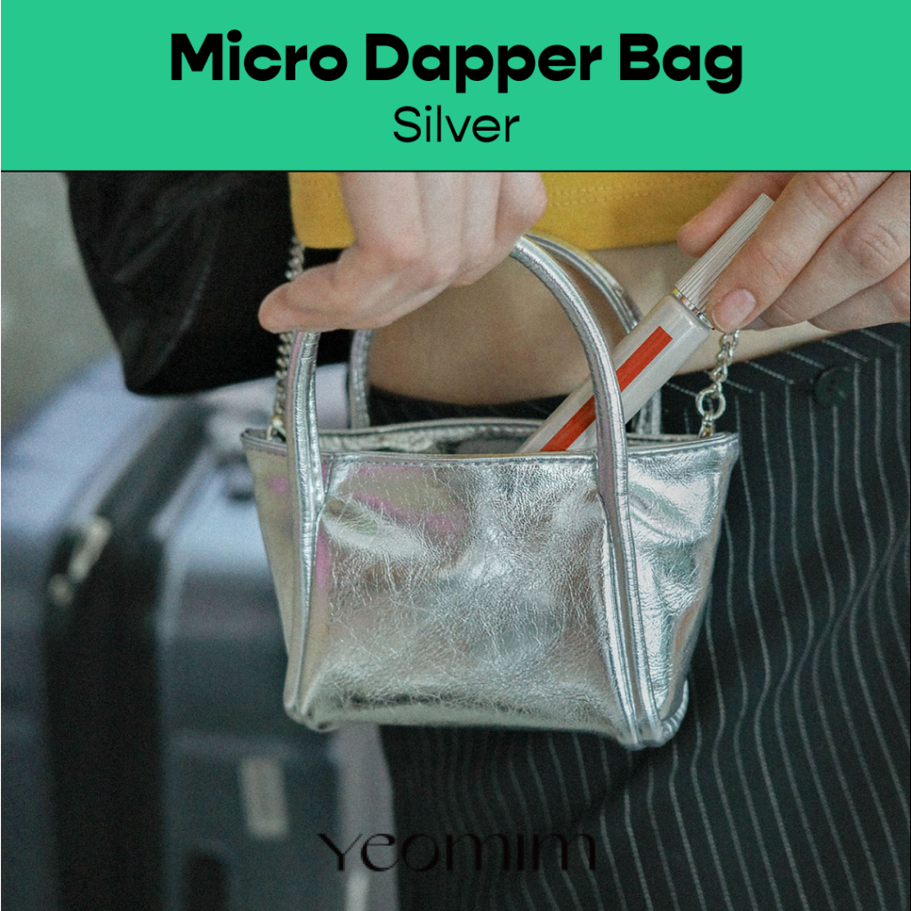 【YEOMIM】24SS micro dapper bag (silver) made by yeomim.