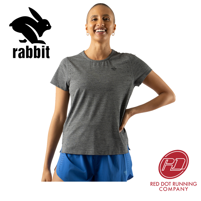 rabbit - Race Pace Tee SS - Black Charcoal - Women's | Shopee Singapore