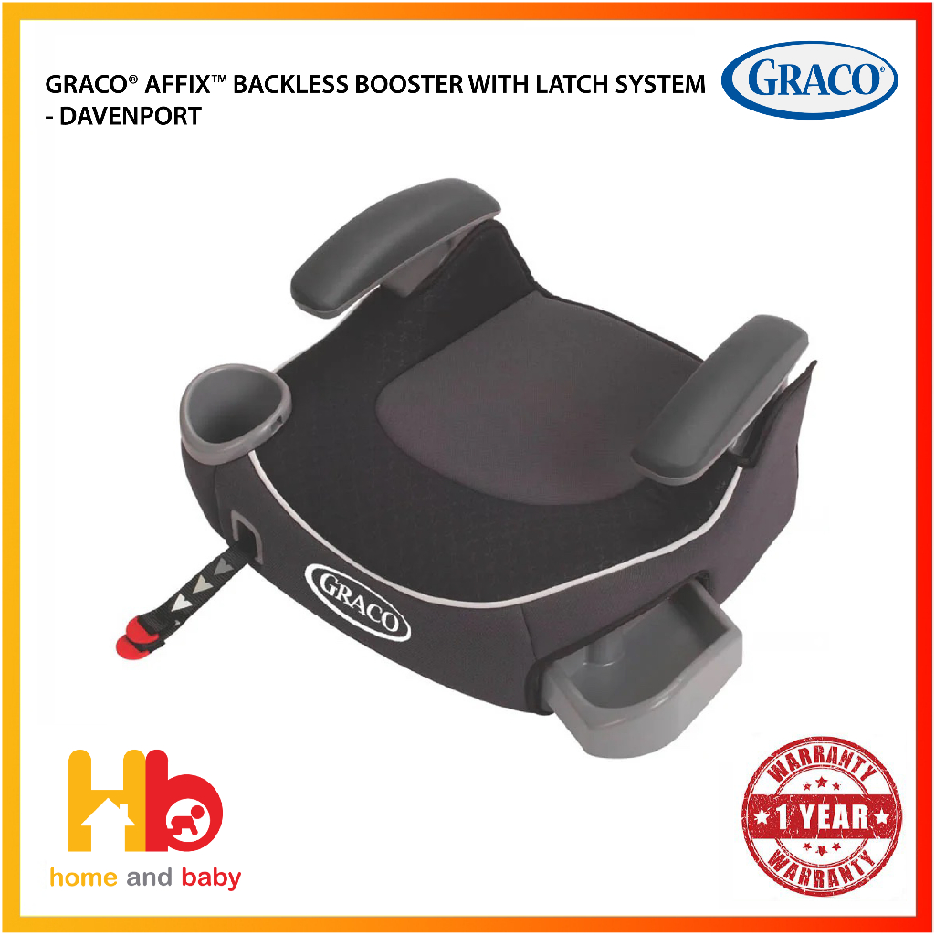 GRACO AFFIX BACKLESS BOOSTER WITH LATCH SYSTEM DAVENPORT Shopee Singapore