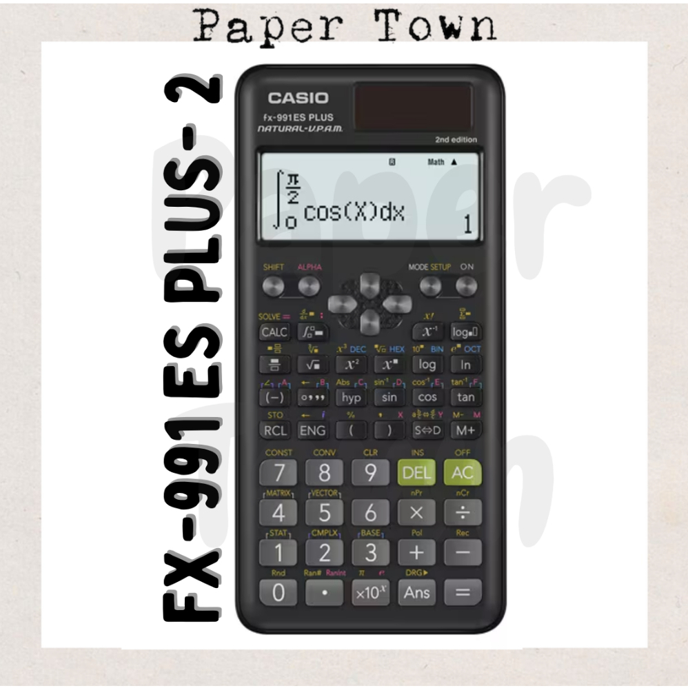 Casio Scientific Calculator FX 991ES Plus 2nd Generation For Schools and Examinations 1 Year Local Warranty with Casio Shopee Singapore