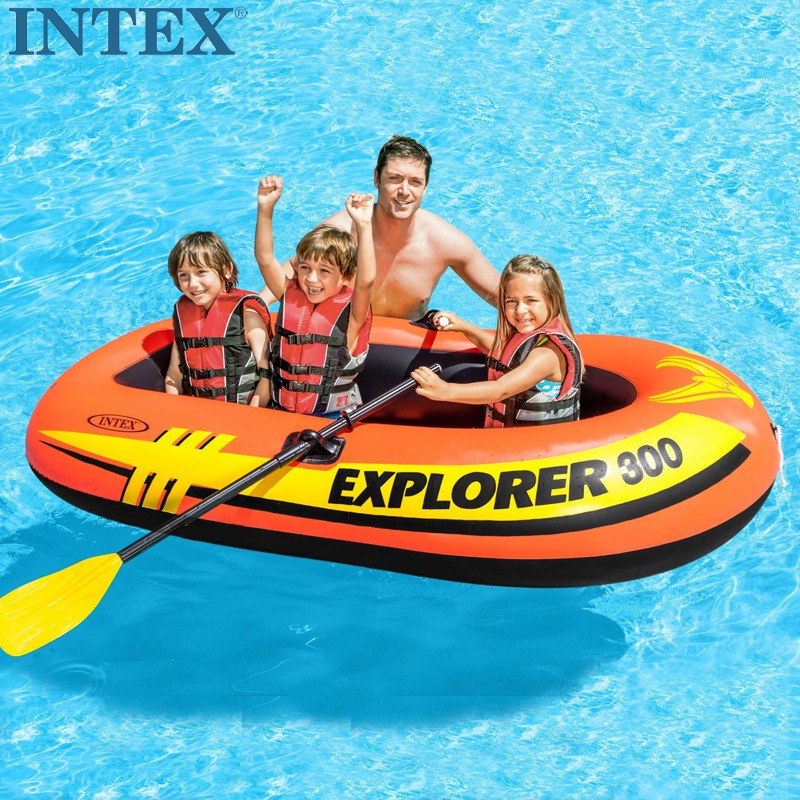 INTEX Inflatable Boat-Sport Explorer 200/300 Inflatable 2/3 Person Raft ...