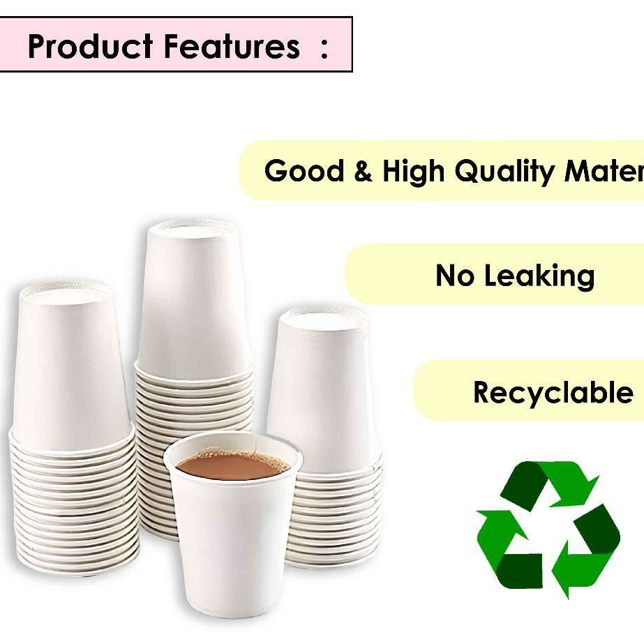 Disposable Paper Cup 8 OZ/50PCS | Shopee Singapore