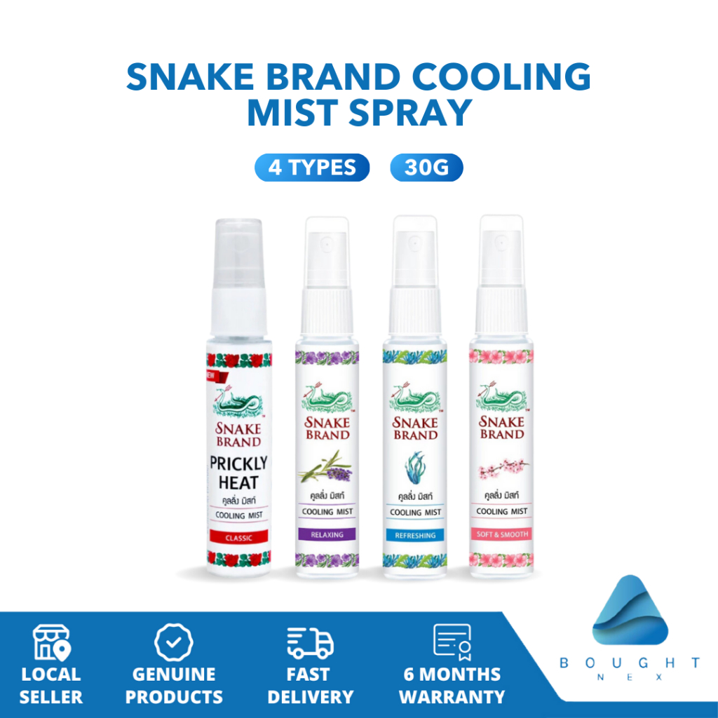 Snake Brand Cooling Mist Spray 30g - Classic, Relaxing, Refreshing ...