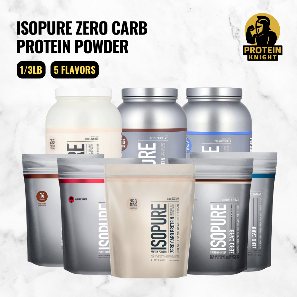 Isopure Zero Carb Protein Powder 1lbs 3lbs Whey protein Muscle Fitness ...