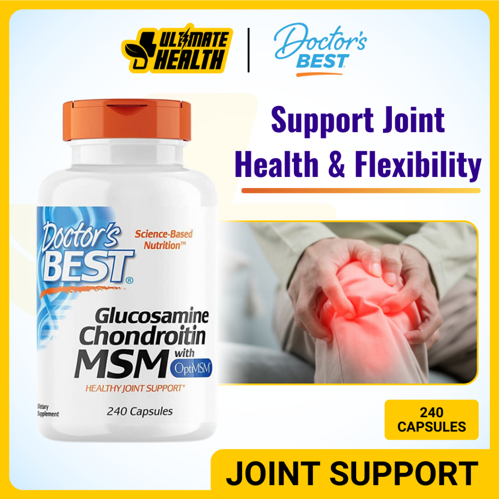 Doctor's Best, Glucosamine Chondroitin MSM with OptiMSM to improve join ...