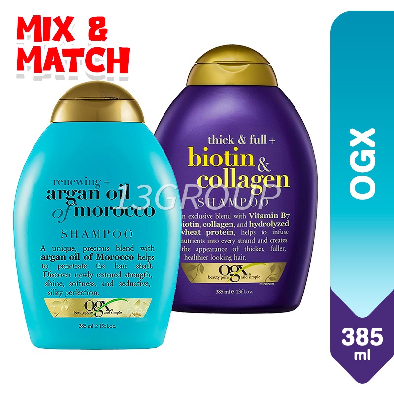 OGX Shampoo / Conditioner, 385ml | Shopee Singapore
