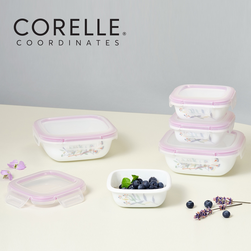 Corelle Monteverde San Jose Square Sealed Food Storage Container 5p ...