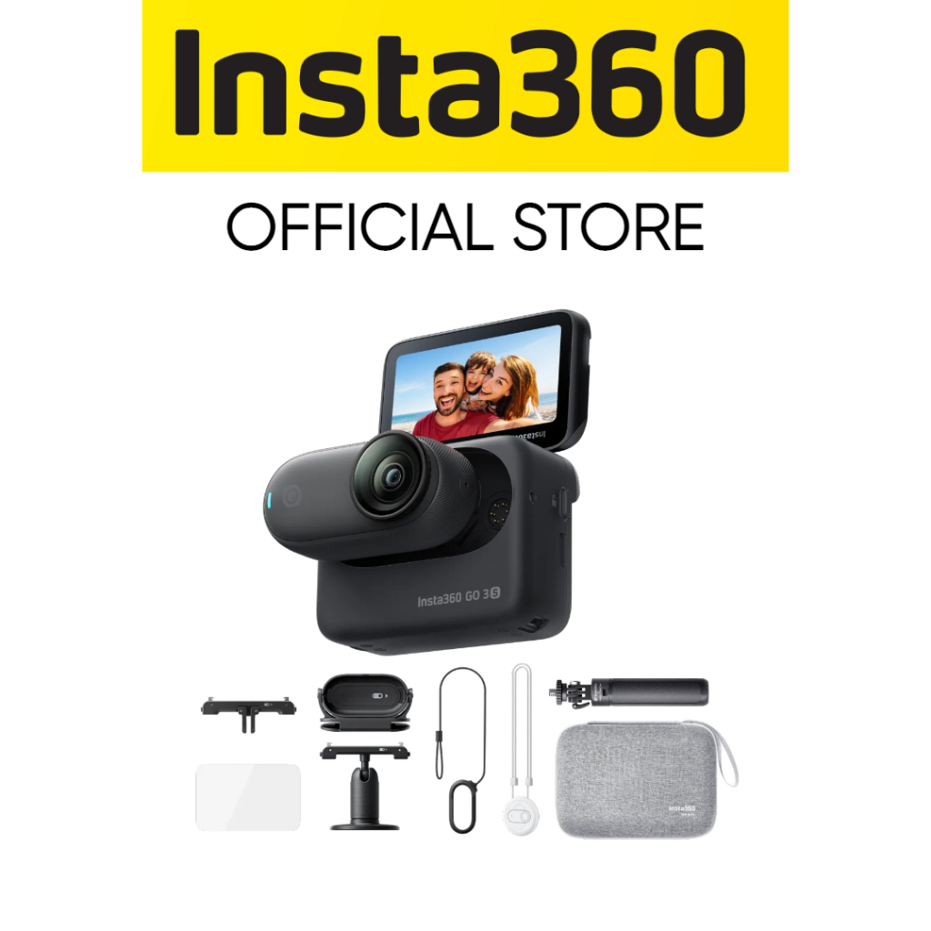 Insta360 GO3S Ultimate Kit Tiny 4K Action Camera with Flip Screen ...