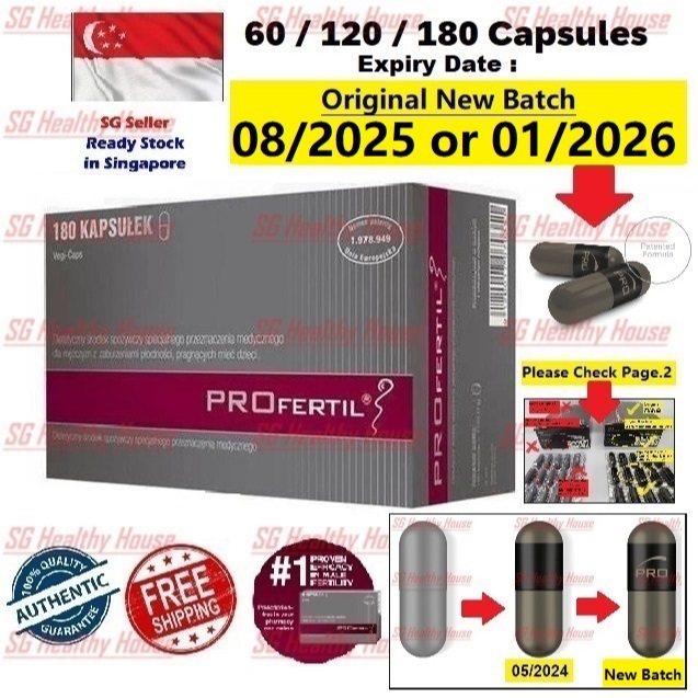 [ SG Local Seller ] PROfertil® Male Men Sperm Fertility Supplement 60/ ...