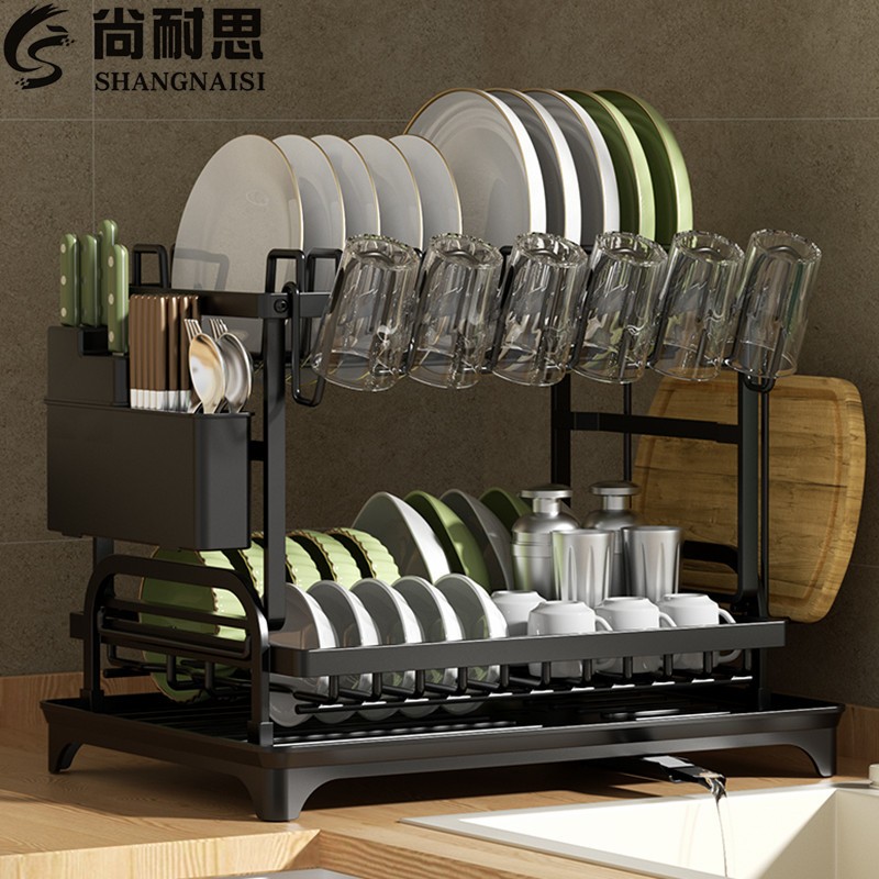 [SG Stock]Kitchen Dish Rack - Multi-Layer Storage for Plates/Bowls ...