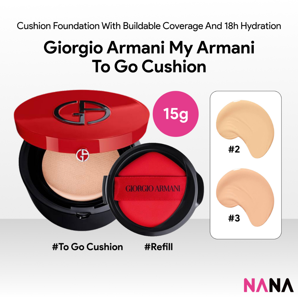 Giorgio Armani My Armani To Go Cushion SPF23 15g [2, 3, Refill 2