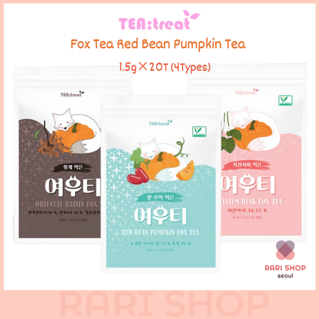 [Tea treat] Fox Tea Red Bean Pumpkin Tea ㅣPsyllium husk ㅣOriental ...