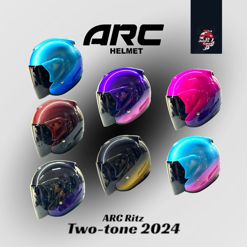 ARC Ritz Two-tone 2024 motorcycle helmet | Shopee Singapore