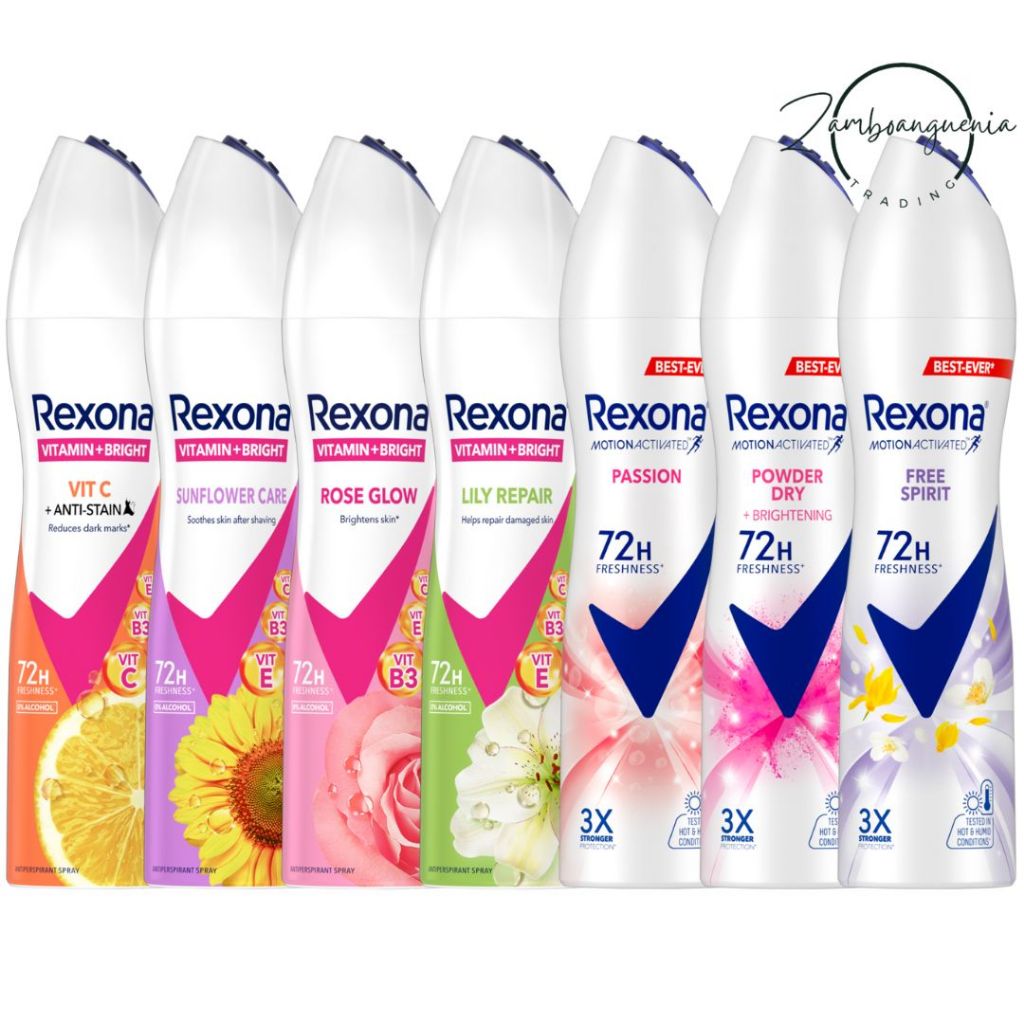 REXONA Anti-Perspirant Deodorant Spray for Women (Assorted Variants ...
