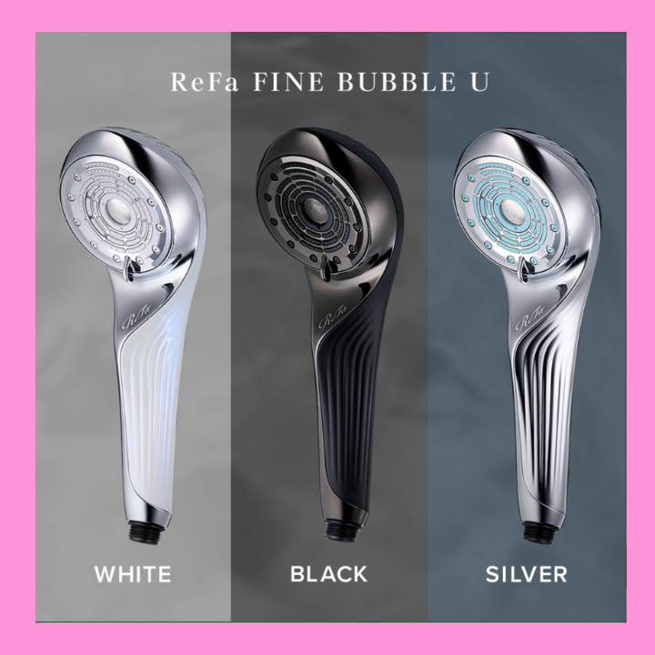 New] ReFa FINE BUBBLE U Shower Head 3 Color WHITE/BLACK/SILVER