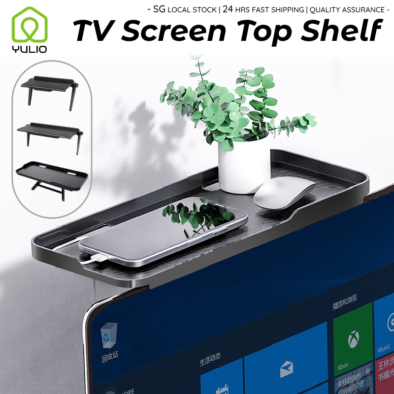 [SG] TV Screen Top Shelf TV Shelf Adjustable TV Display Screen Shelf ...