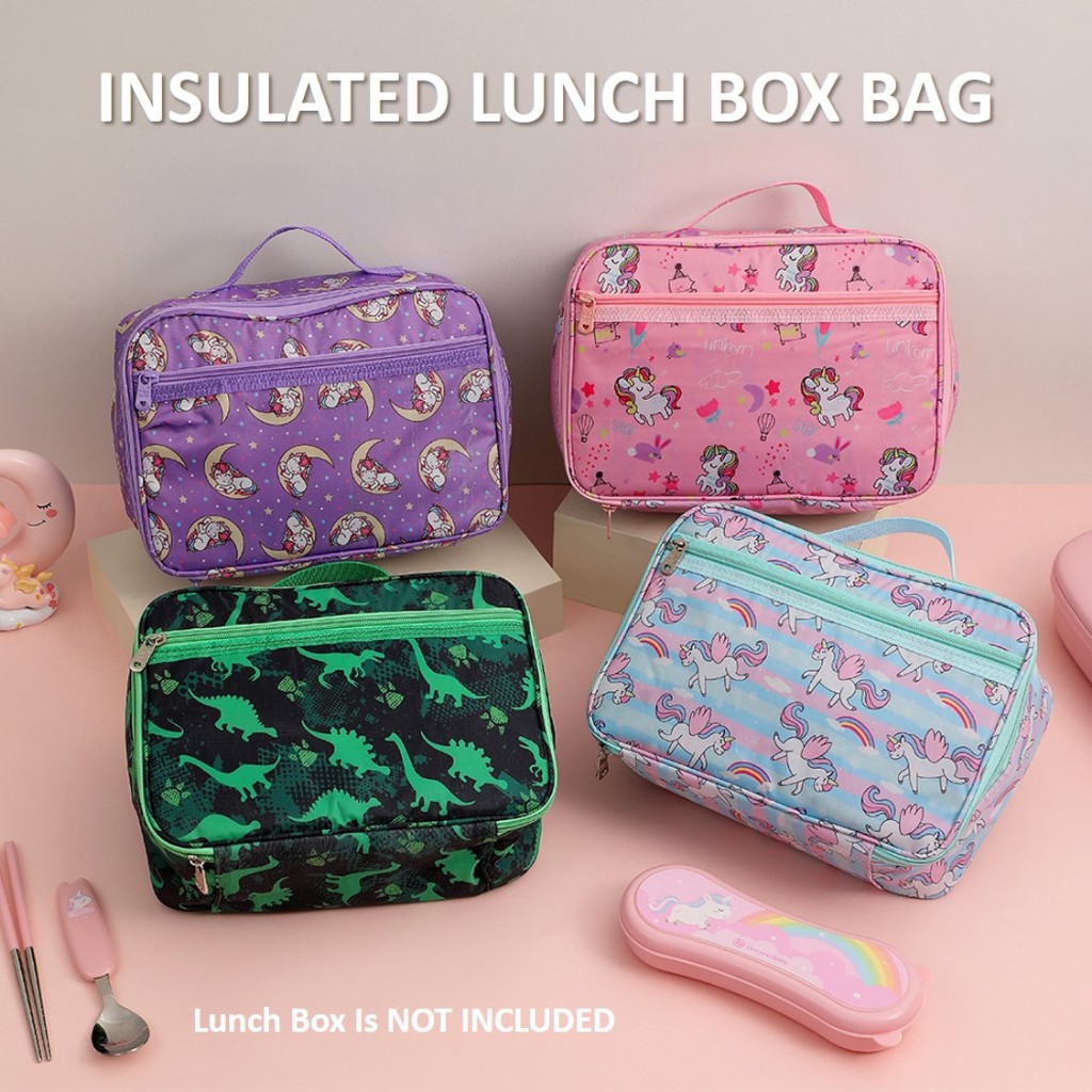 Lunch Box Bag Kids Lunch Box Carrier Insulated Lunch Box Bag For Children Reusable Lunch Bag For School Outdoor Shopee Singapore