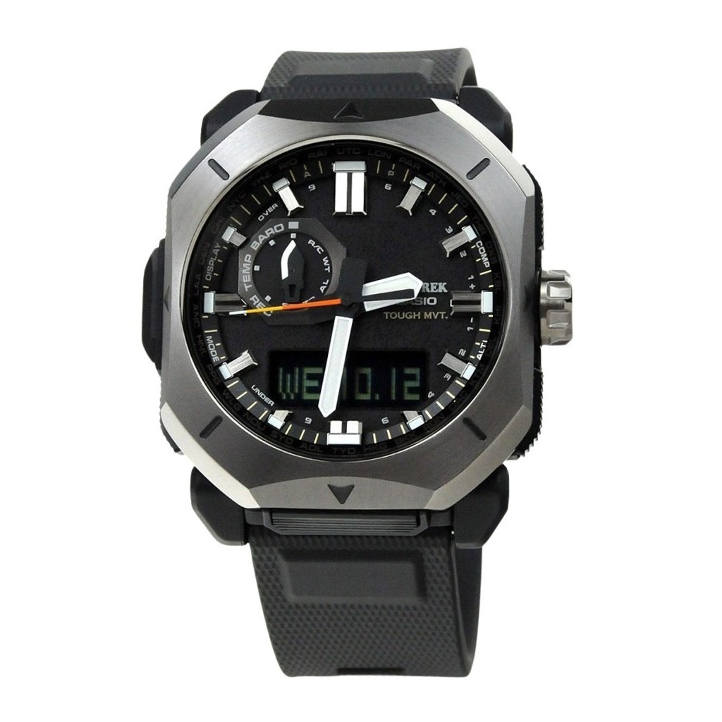 [Creationwatches] Casio ProTrek Analog Digital Black Bio Based Resin ...