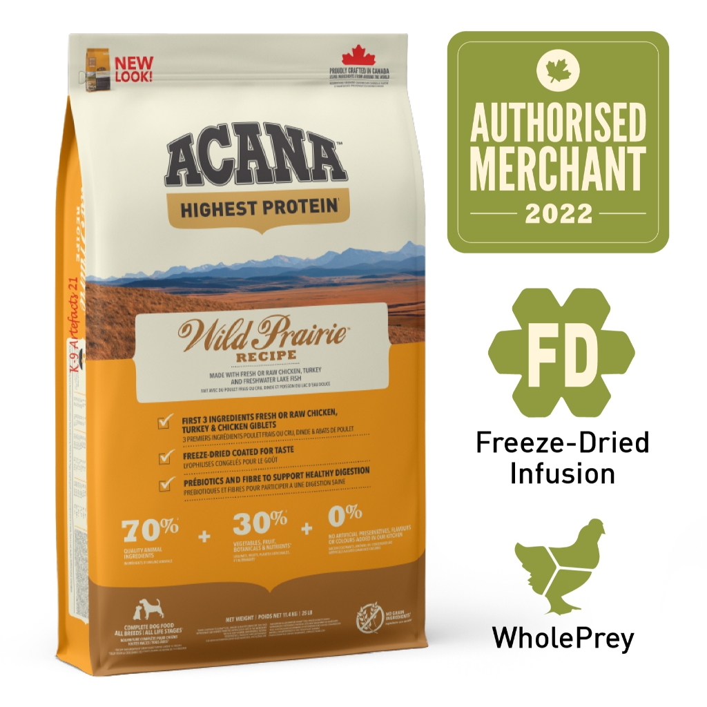 Orders acana wild prairie dog 11.4 kg