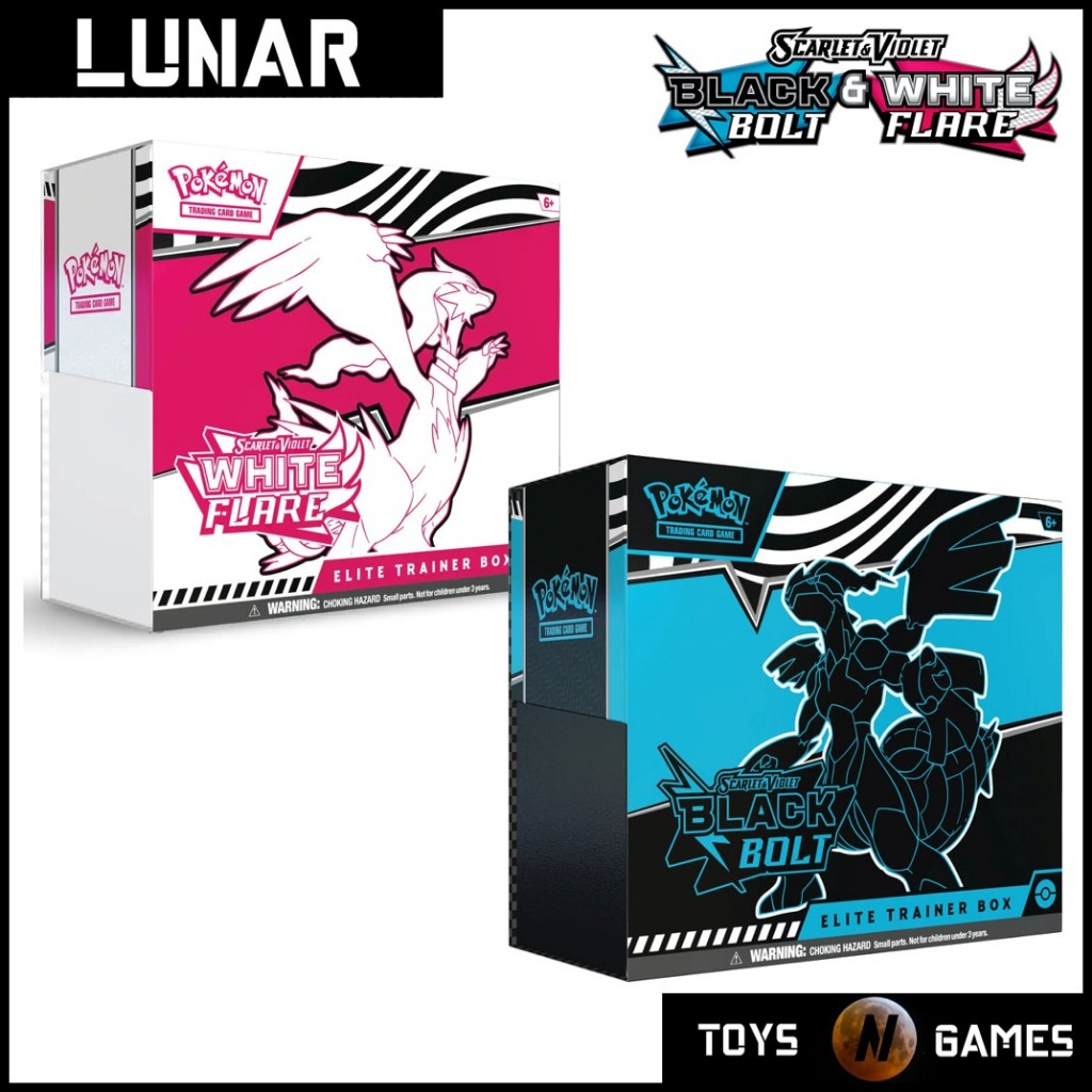 Pokemon TCG SV10.5 Black Bolt White Flare Elite Trainer Box ETB