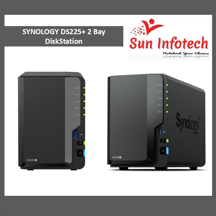 SYNOLOGY DS225+ 2 Bay DiskStation NAS. Singapore Warranty 2 Years. Plus ...