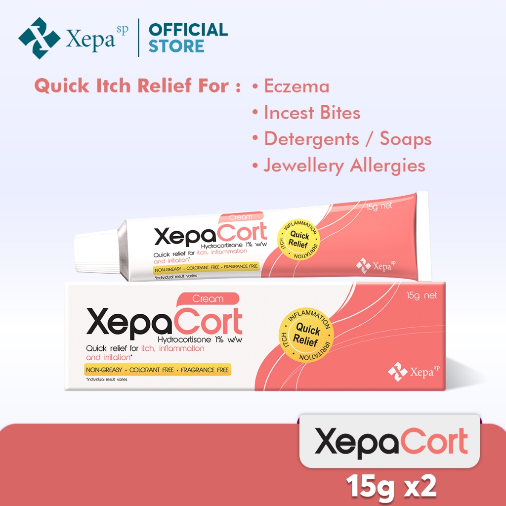 [Bundle of 2] Xepacort Cream 15g (Itch Relief) | Shopee Singapore