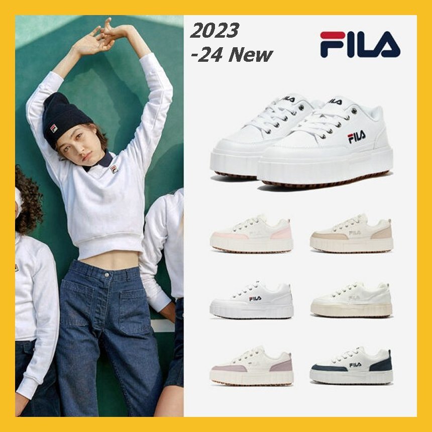 FILA Sand Blast Row CV Sneakers 6 Colors (2023-24 New) | Shopee Singapore
