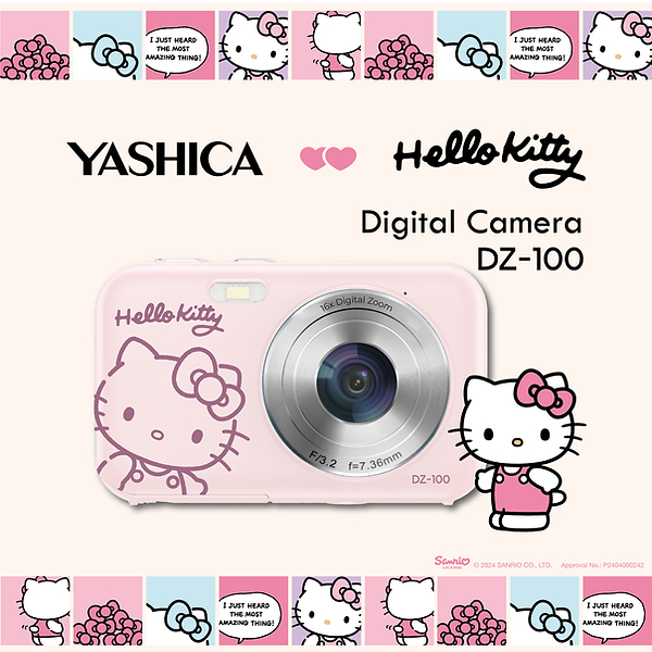 YASHICA x Hello Kitty Digital Camera DZ-100 | Shopee Singapore