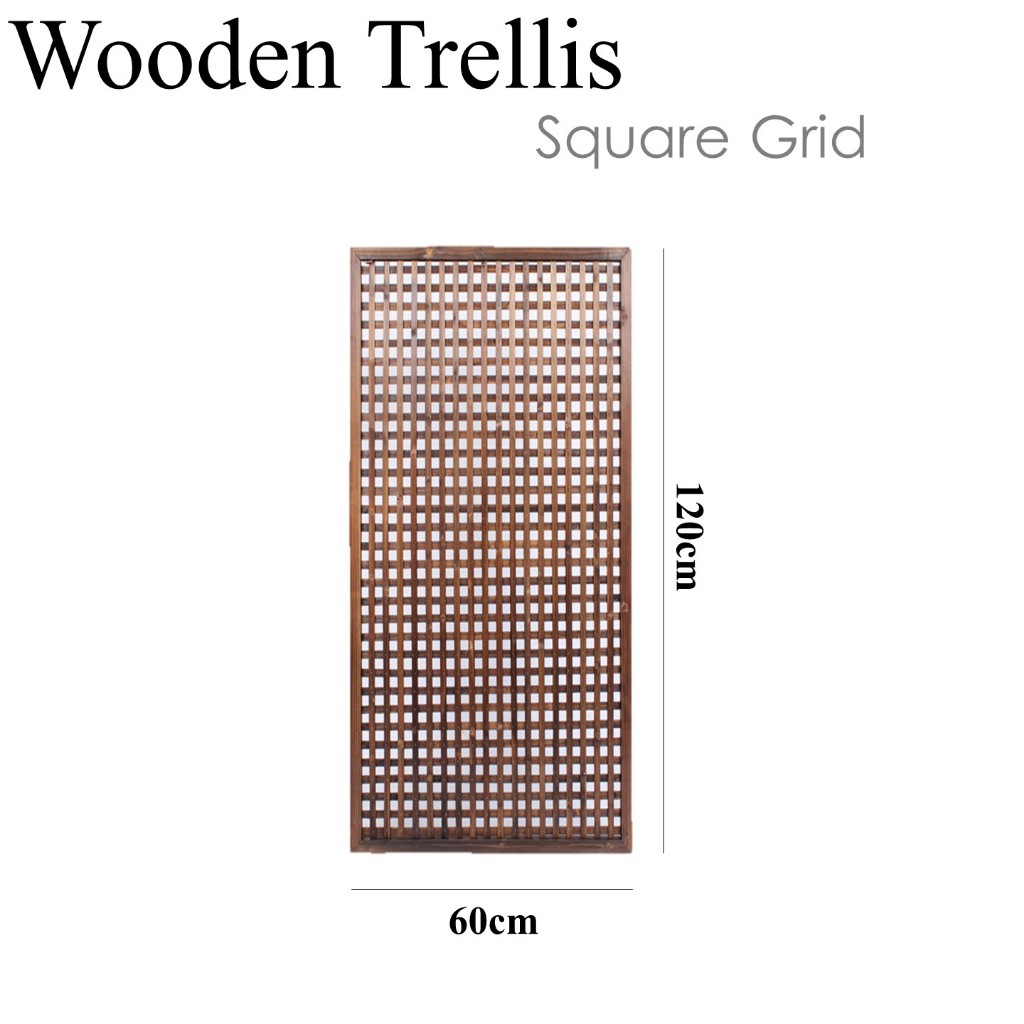 [SG SELLER] Outdoor Gardening Wooden Plant Rack Trellis Stand Water ...