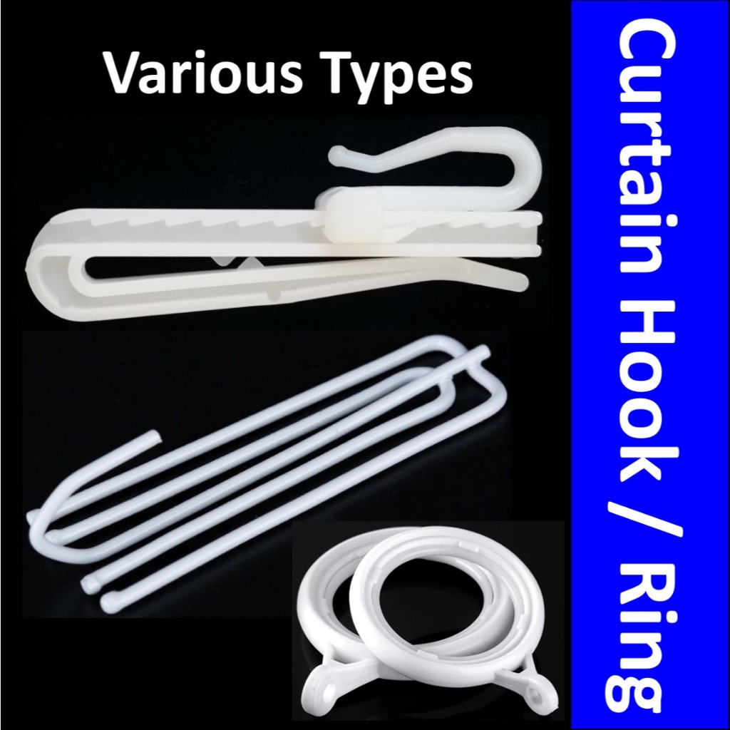 Curtain Hook ️ French Pleat Curtain Hook ️ Adjustable Plastic Curtain ...