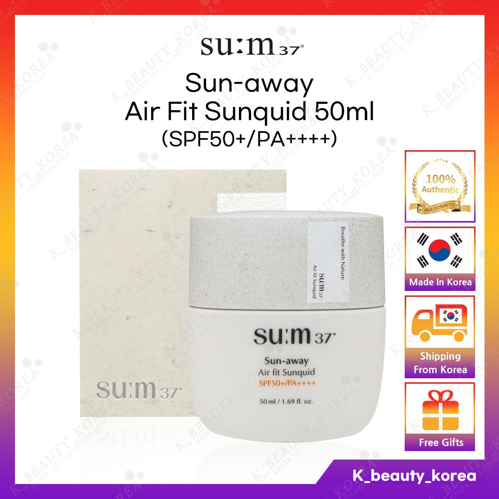 [SU:M37] SUM37 Sun-away Air Fit Sunquid 50ml (SPF50+/PA++++) / Facial ...