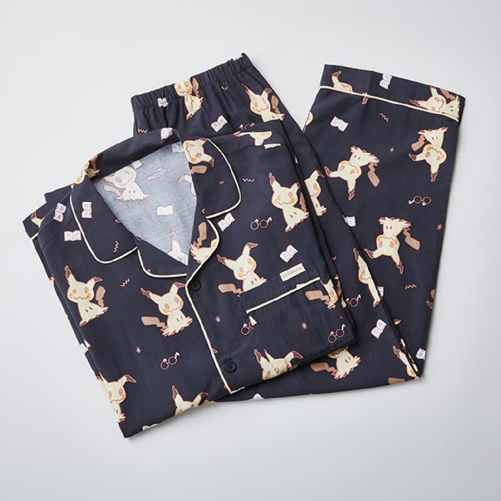 【 SPAO】 POKEMON MASTER LONG SLEEVE PAJAMA Pokemon] SPAO Pokemon long sleeve + long pants pajama set