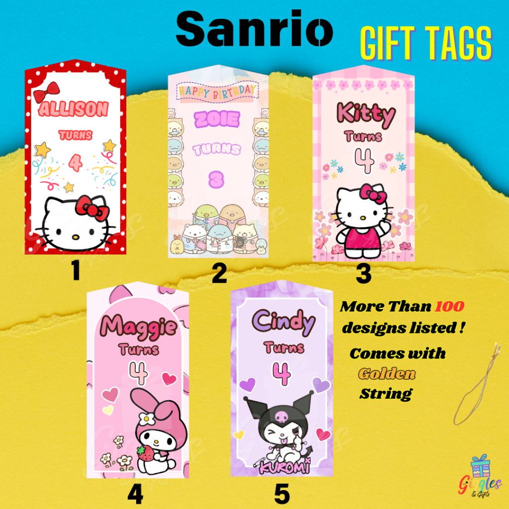 Hello Kitty Printable Gift Tags