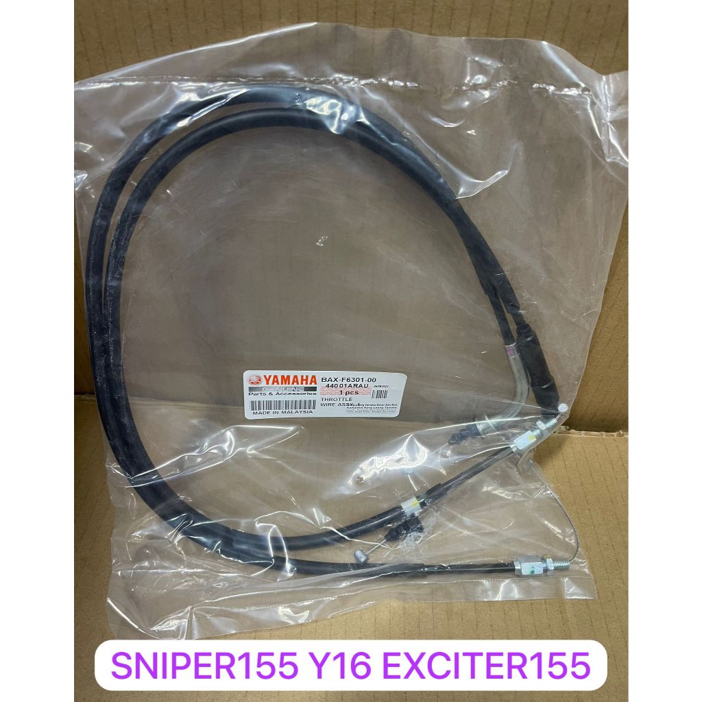 ORIGINAL YAMAHA Y16 SNIPER155 THROTTLE CABLE THROTTLE WIRE FUEL CABLE ...