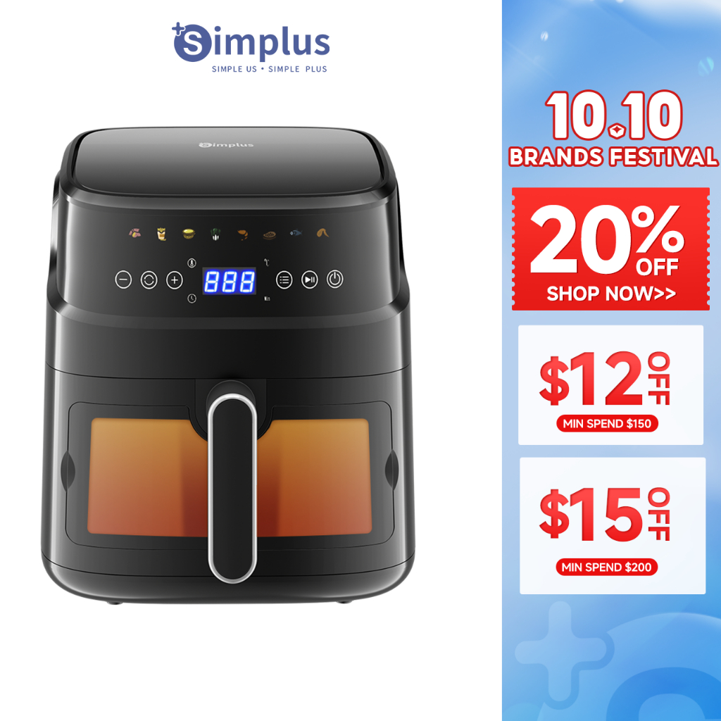 thumbnail image 2 of Panana 8QT Air Fryer With 8 Presets - Digital Touchscreen Airfryer For Family Cooking 2 of 4