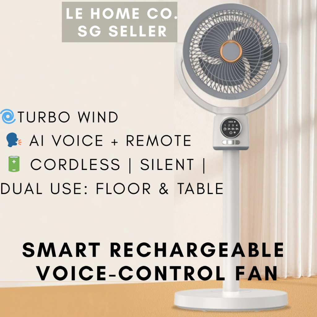 [SGSTOCK]Smart Voice-Control Air Circulator Fan | Turbo Silent Standing ...