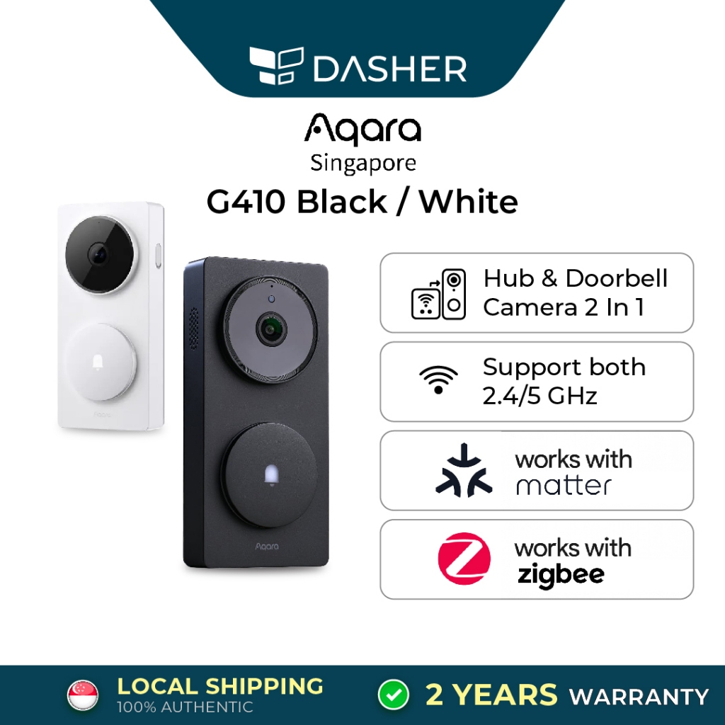 [LATEST] AQARA G410 Doorbell Camera Hub 2K Resolution Matter Zigbee 2 ...