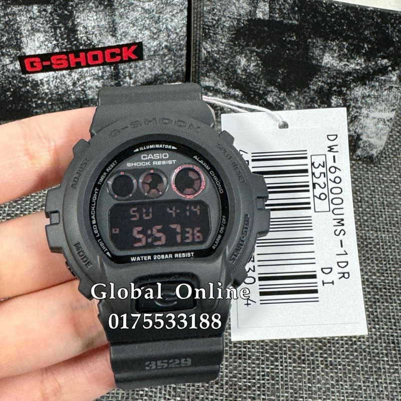 100% ORIGINAL CASIO G-SHOCK DW-6900UMS-1DR DW-6900MS-1DR DW