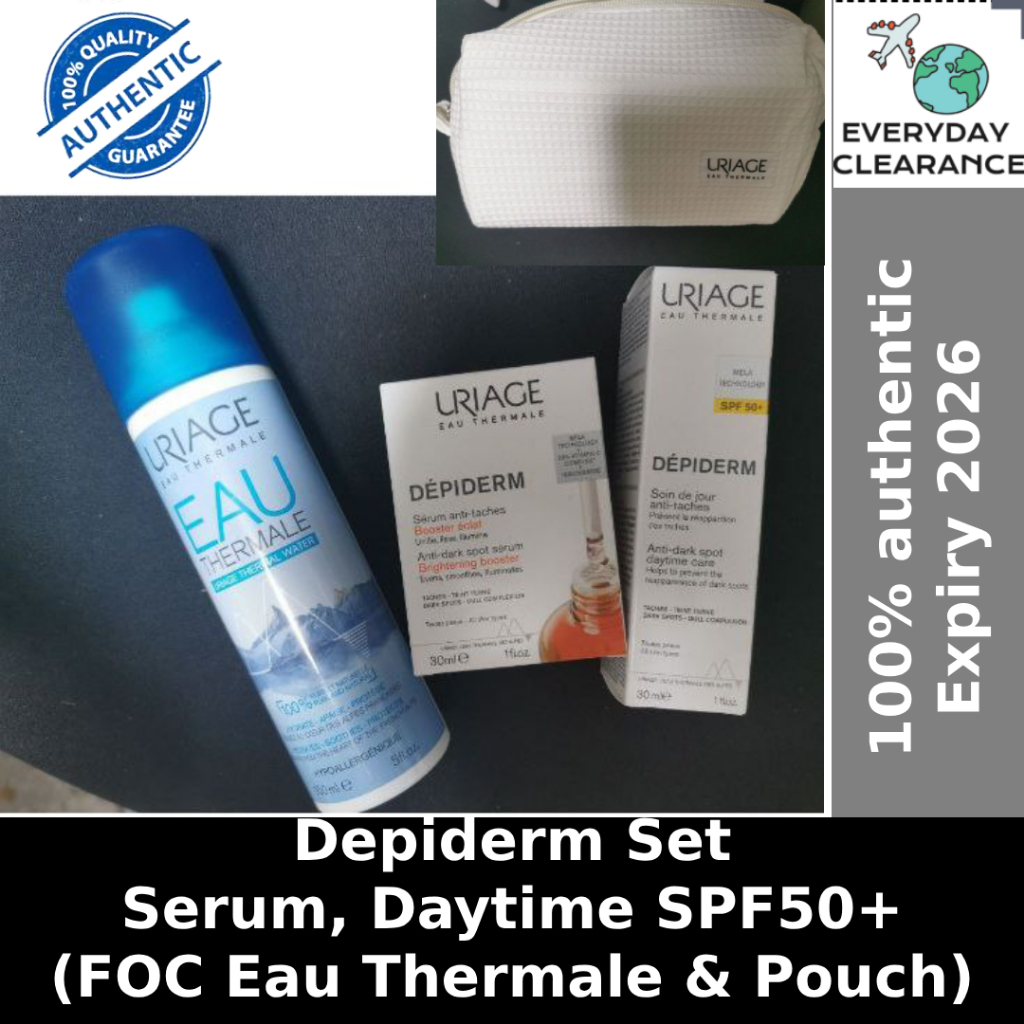URIAGE Depiderm Anti Dark Spot Brightening Booster Serum 30ml + Daytime ...