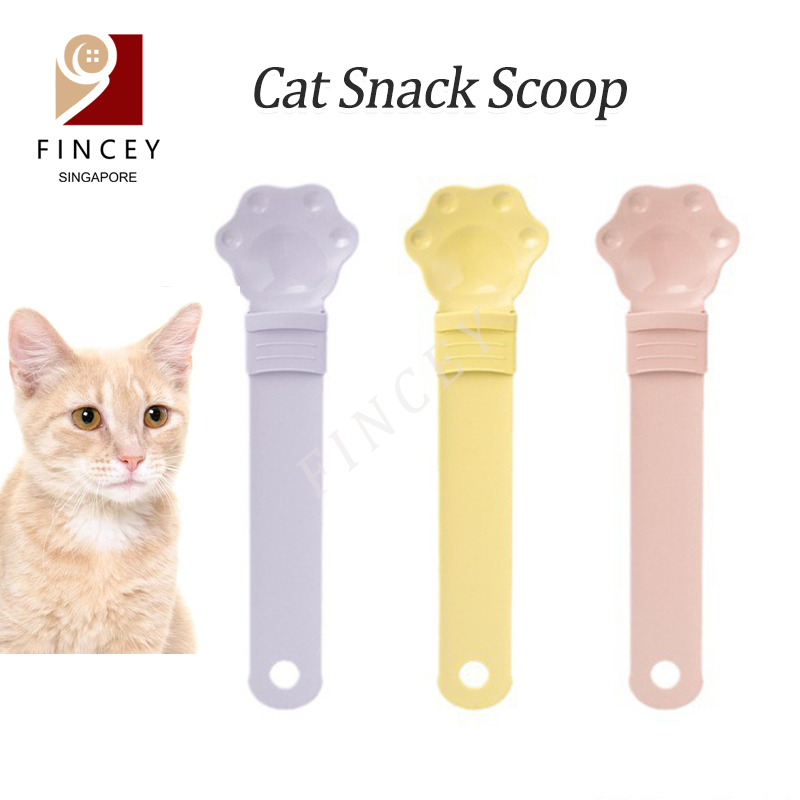 SG Cat Treat Spoon Cat Snack Scoop Pet Puree Bisque Bar Dispenser Kitten Wet Food Squeeze Feeder for Liquid Tube Snack Shopee Singapore