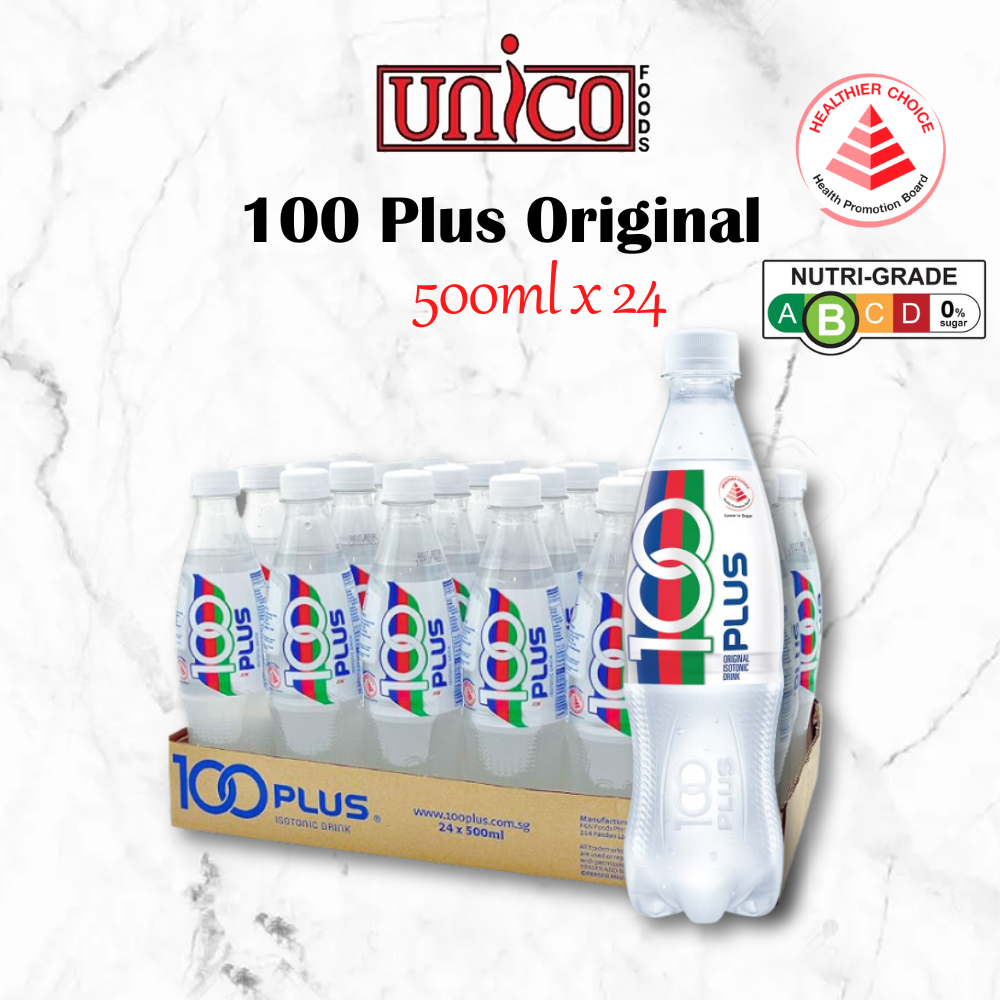 [UNICOFOODS] 100 Plus Original | 500ML X 24 | 100号 | Shopee Singapore