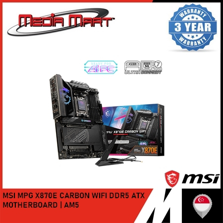 [CPU BUNDLE] MSI ATX MOTHERBOARD MPG X870E CARBON WIFI DDR5 BUNDLE WITH ...