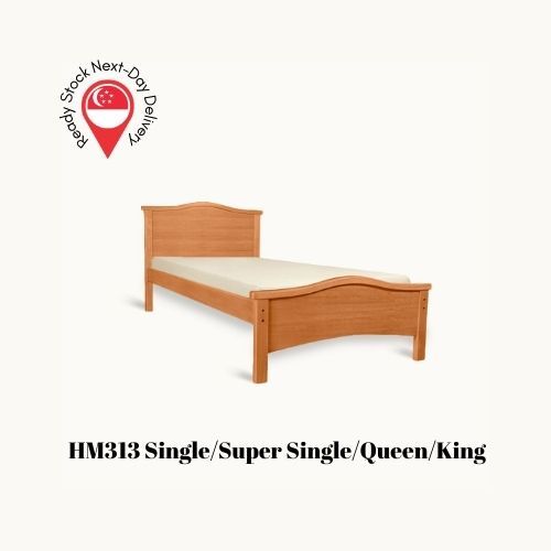 [SG READY STOCK] Single/Super Single/Queen/King Bed Frame 桃花心木床 HM313 ...