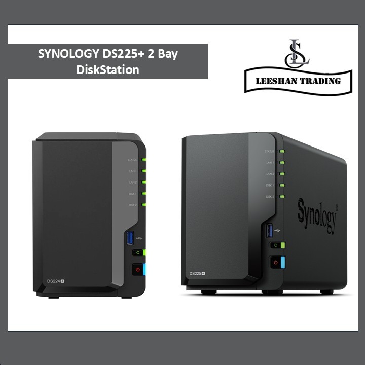 SYNOLOGY DS225+ 2 Bay DiskStation NAS. Singapore Warranty 2 Years. Plus ...