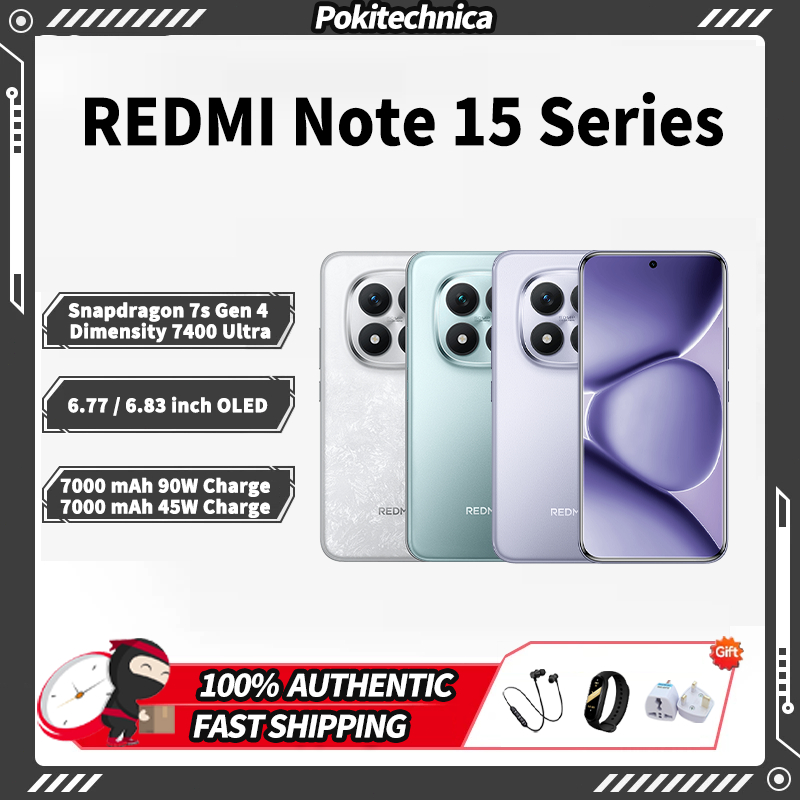 REDMI Note 15 pro+ Snapdragon 7s Gen 4 / REDMI Note 15 pro Dimensity ...