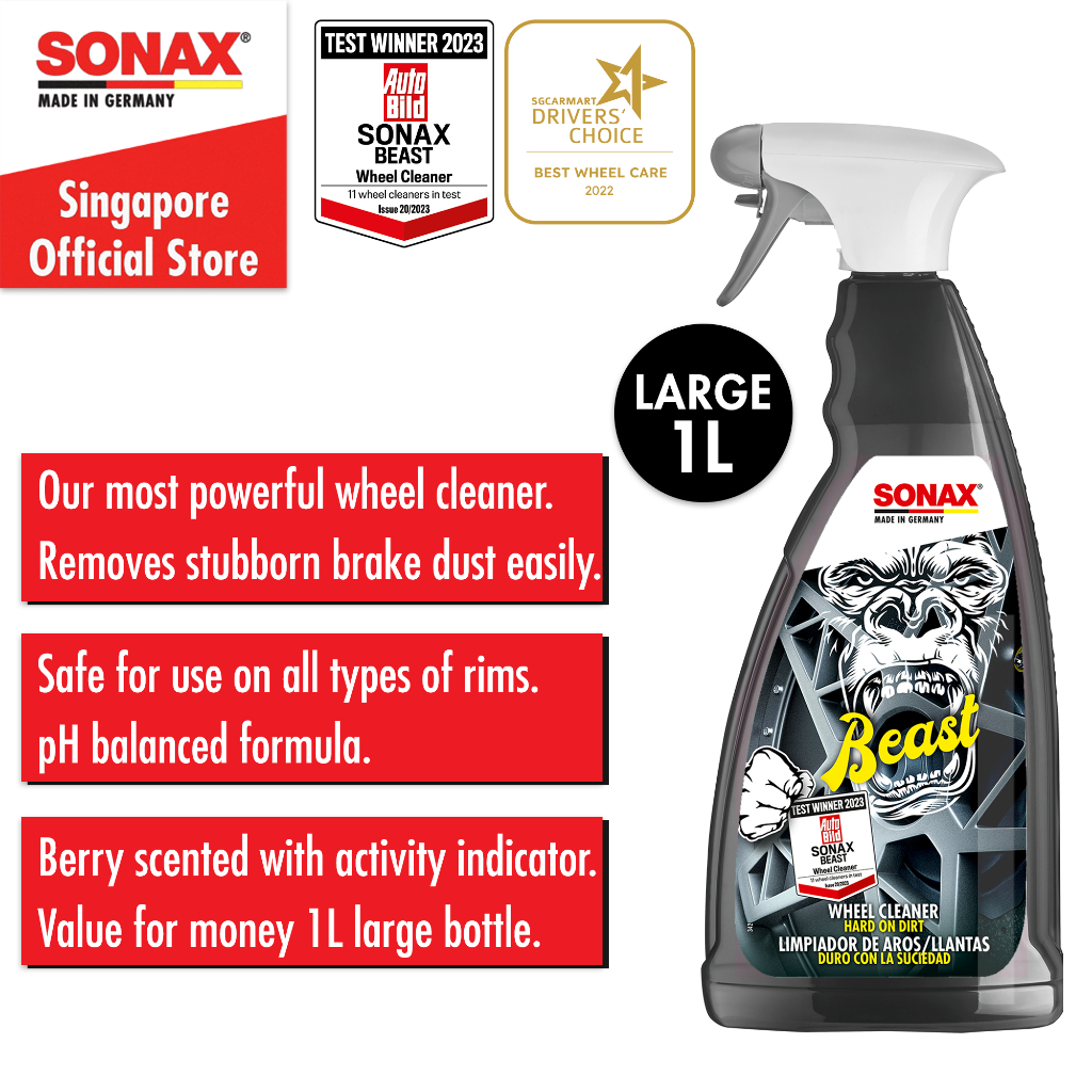 Sonax Beast Wheel Rim Cleaner Large Size (2 sizes available) | Shopee ...
