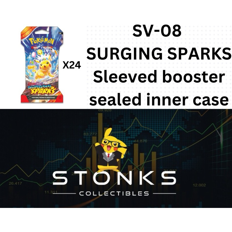 surging sparks booster box case for sale Buy Surging Sparks Booster Box Case - 6 Booster Boxes main image 0