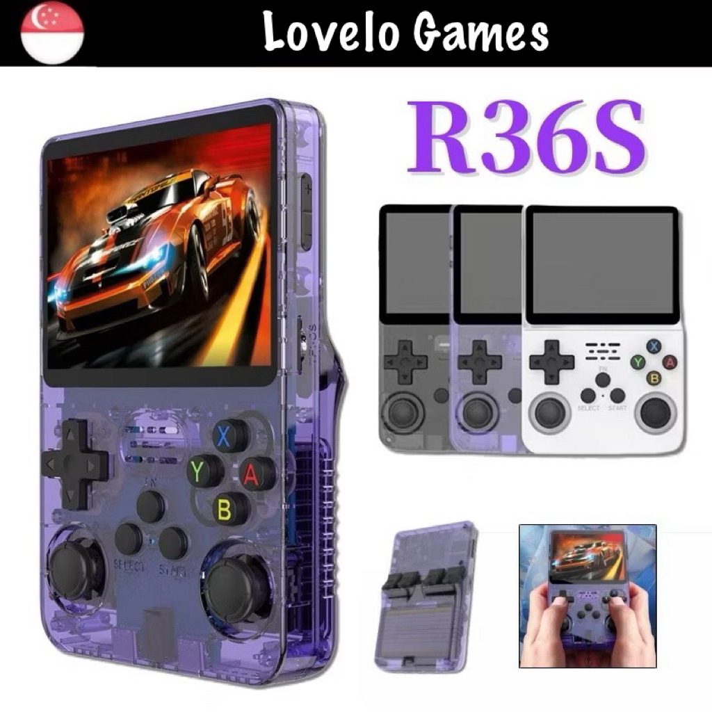 SG READY STOCK 🇸🇬 R36S R36 MAX R36 ULTRA Handheld Game Console ...